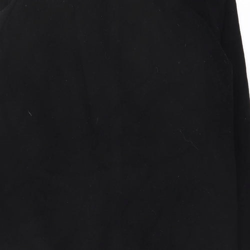 Marks and Spencer Womens Black Overcoat Coat Size 12 Button