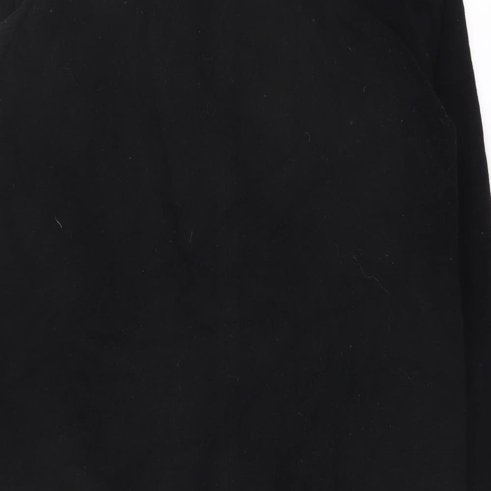 Marks and Spencer Womens Black Overcoat Coat Size 12 Button