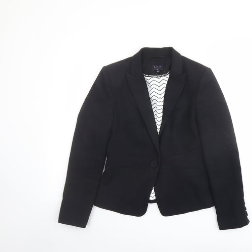 Marks and Spencer Womens Blue Jacket Blazer Size 8 Button
