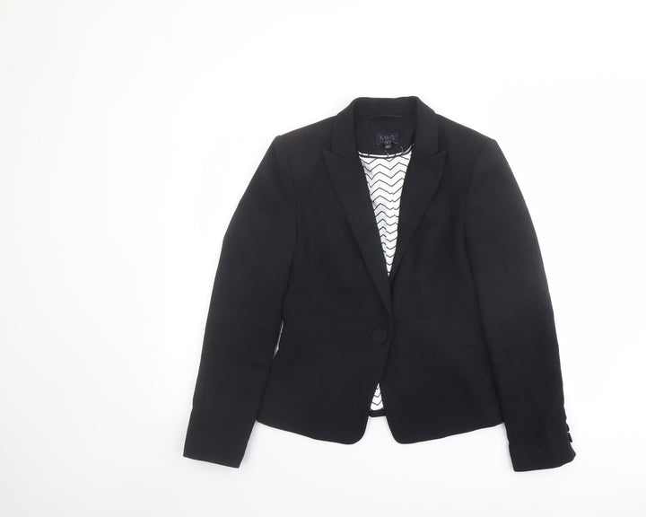 Marks and Spencer Womens Blue Jacket Blazer Size 8 Button