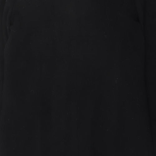 Marks and Spencer Womens Black Overcoat Coat Size 14 Button