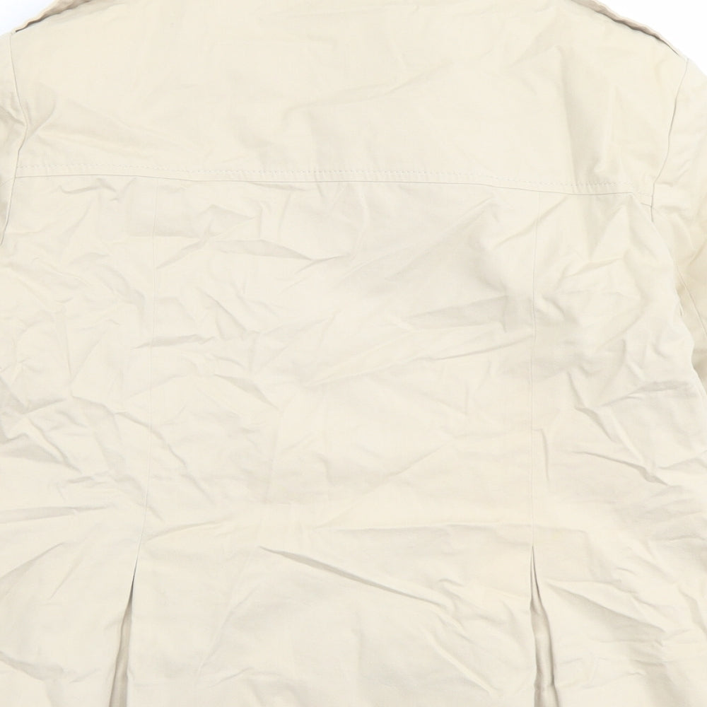 Ted Baker Womens Beige Jacket Size 12 Button