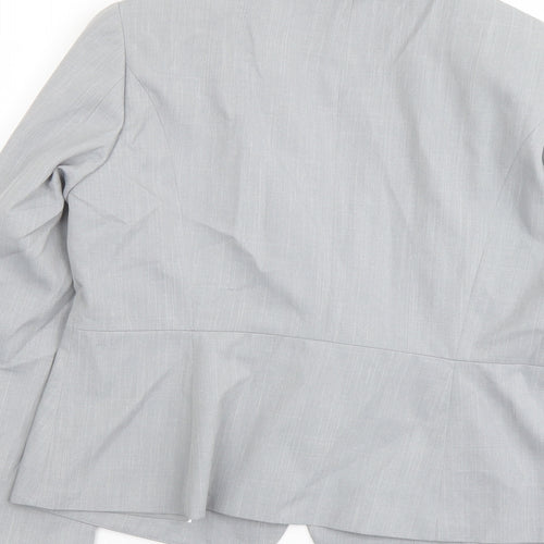 Marks and Spencer Womens Grey Jacket Blazer Size 14 Button