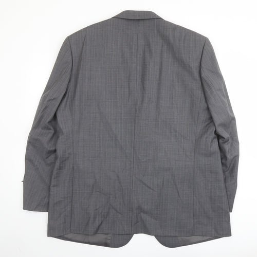 Brook Taverner Mens Grey Polyester Jacket Suit Jacket Size 46 Regular