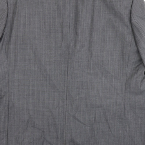 Brook Taverner Mens Grey Polyester Jacket Suit Jacket Size 46 Regular