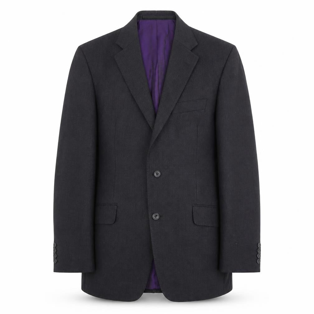 Front view of Marks & Spencer men’s grey wool jacket suit jacket, size 38, regular