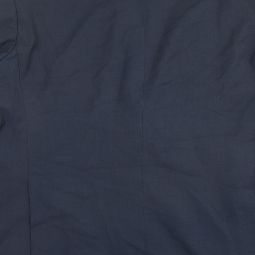 Dehavilland Mens Blue Polyester Jacket Suit Jacket Size 50 Regular