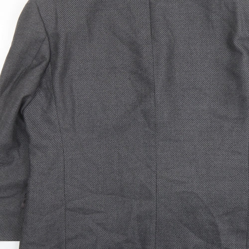 Lino Verra Mens Grey Polyester Jacket Suit Jacket Size 48 Regular