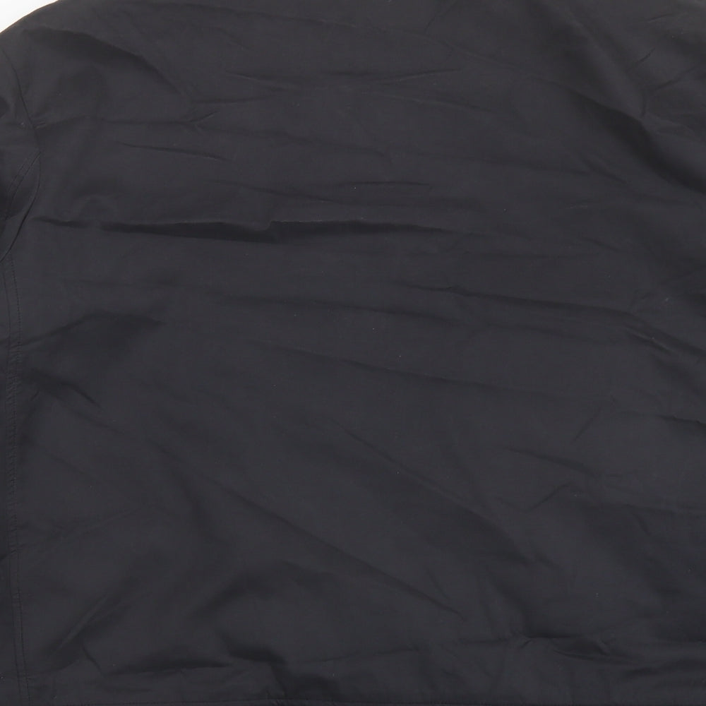 Austin Reed Mens Black Bomber Jacket Coatigan Size XL Zip