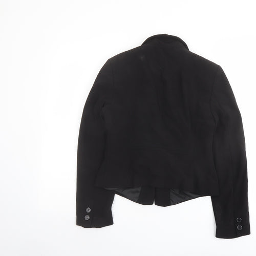 Marks and Spencer Womens Black Jacket Blazer Size 10 Button