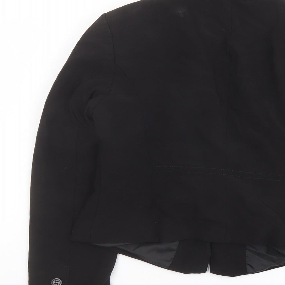 Marks and Spencer Womens Black Jacket Blazer Size 10 Button