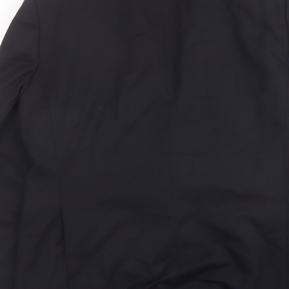 Magee Mens Blue Wool Jacket Blazer Size 42 Regular