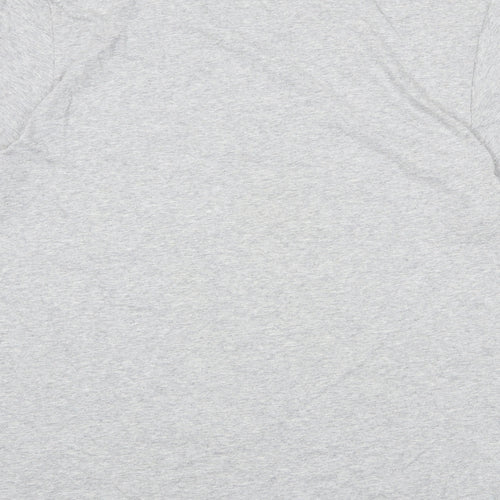 NEXT Mens Grey Cotton T-Shirt Size L Round Neck