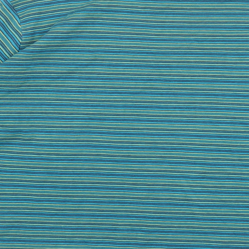 EWM Womens Multicoloured Striped 100% Cotton Basic T-Shirt Size 22 Crew Neck - Size 22-24