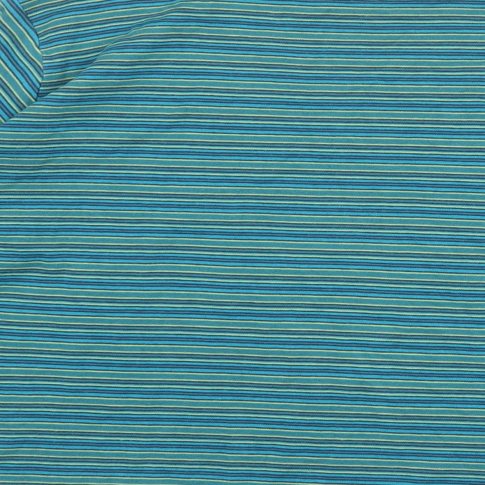 EWM Womens Multicoloured Striped 100% Cotton Basic T-Shirt Size 22 Crew Neck - Size 22-24