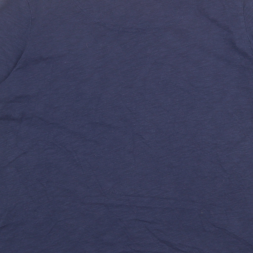 Joules Womens Blue Cotton Basic T-Shirt Size 18 Round Neck - Bee