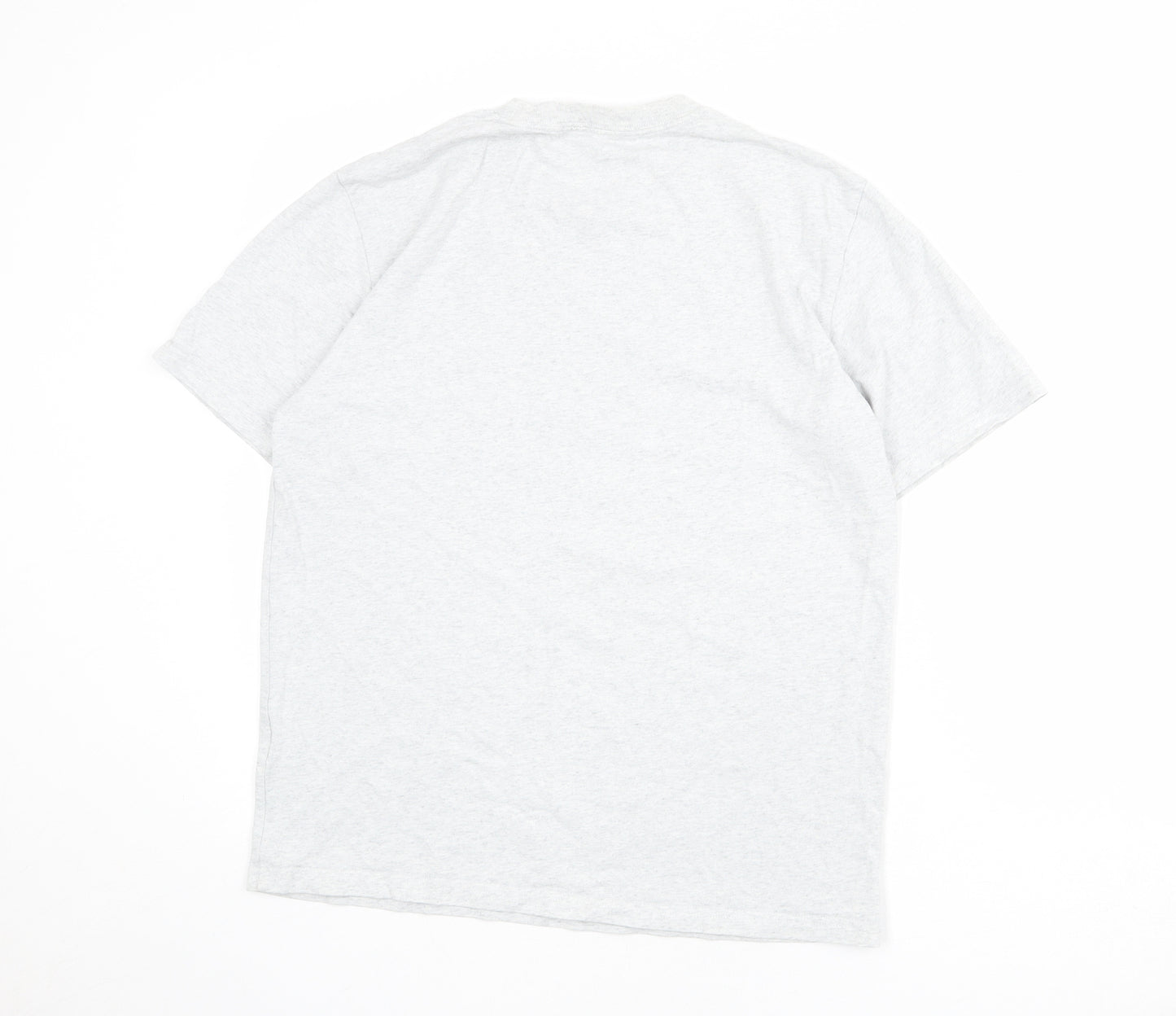 Carhartt Mens Grey Polyester T-Shirt Size M Round Neck