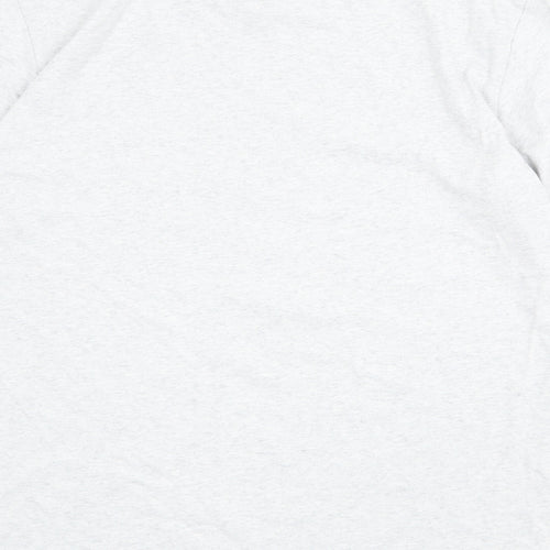 Carhartt Mens Grey Polyester T-Shirt Size M Round Neck