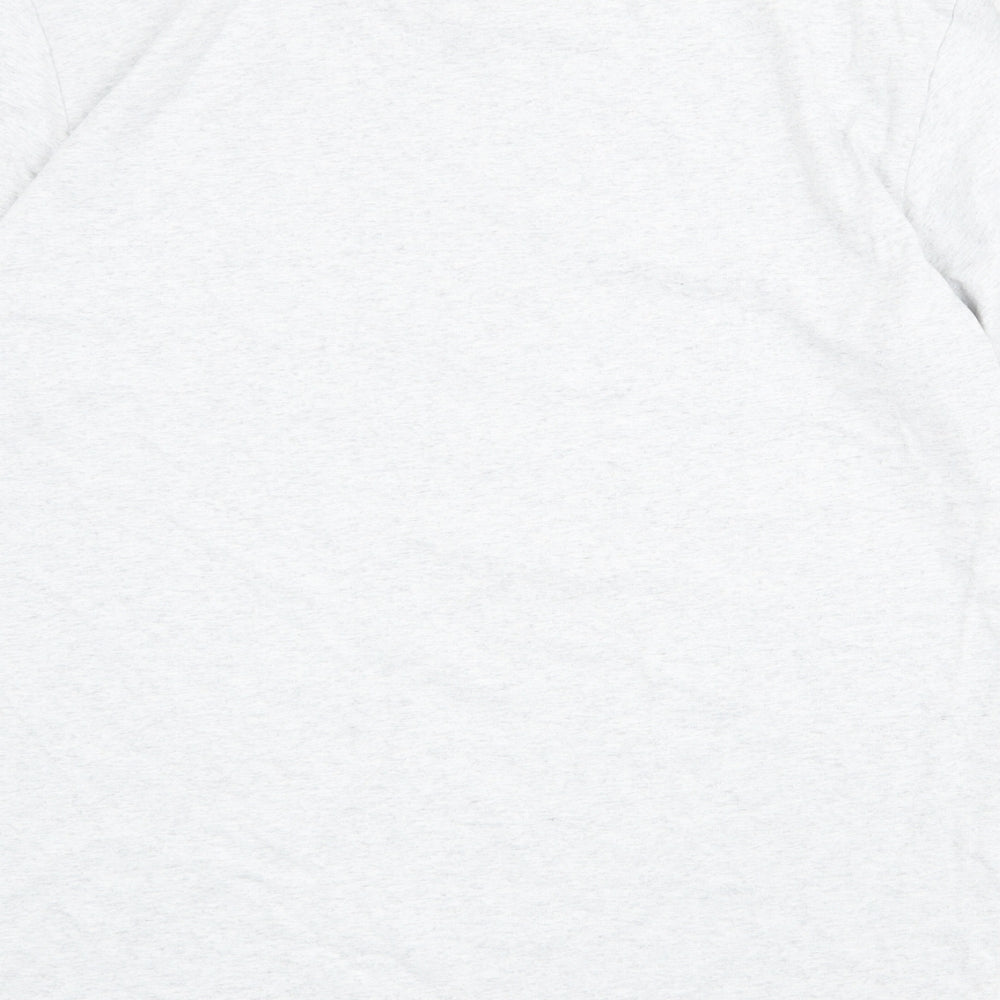 Carhartt Mens Grey Polyester T-Shirt Size M Round Neck