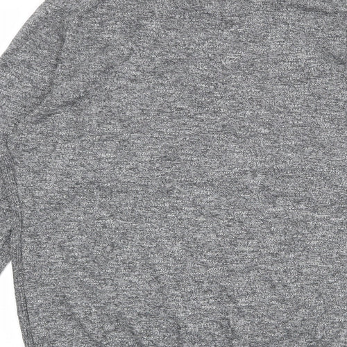 Very Mens Grey Round Neck Cotton Pullover Jumper Size L Long Sleeve