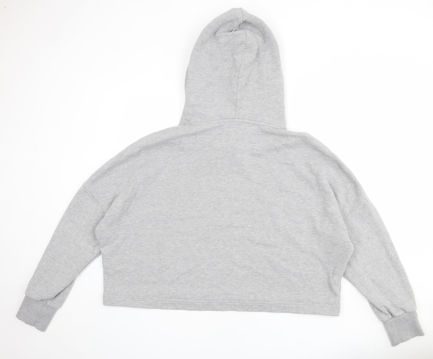 Superdry Womens Grey Cotton Pullover Hoodie Size 18 Pullover