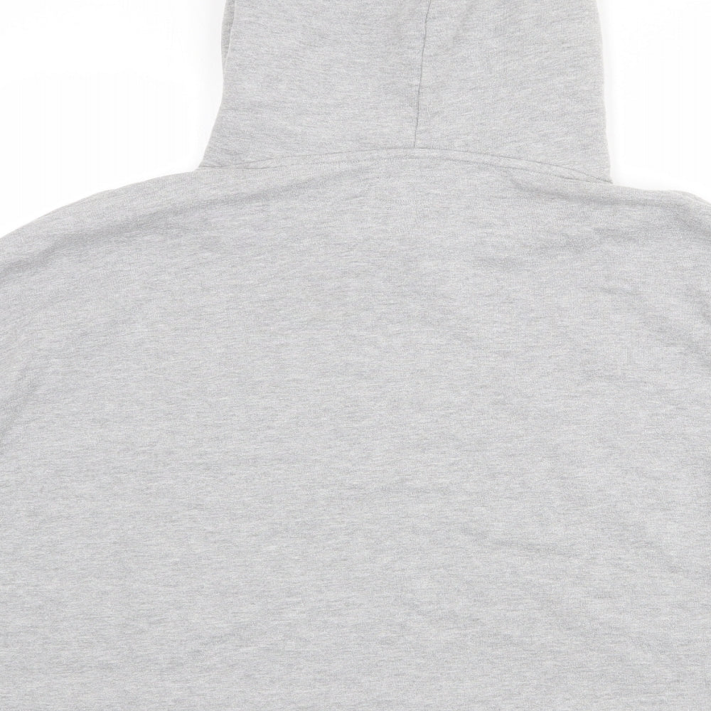 Superdry Womens Grey Cotton Pullover Hoodie Size 18 Pullover