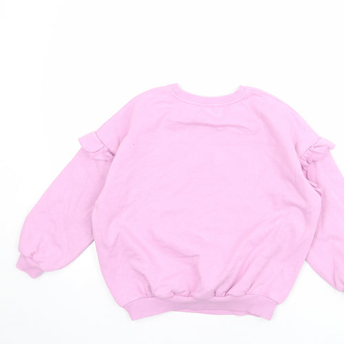 Encanto Girls Purple Cotton Pullover Sweatshirt Size 8 Years Pullover