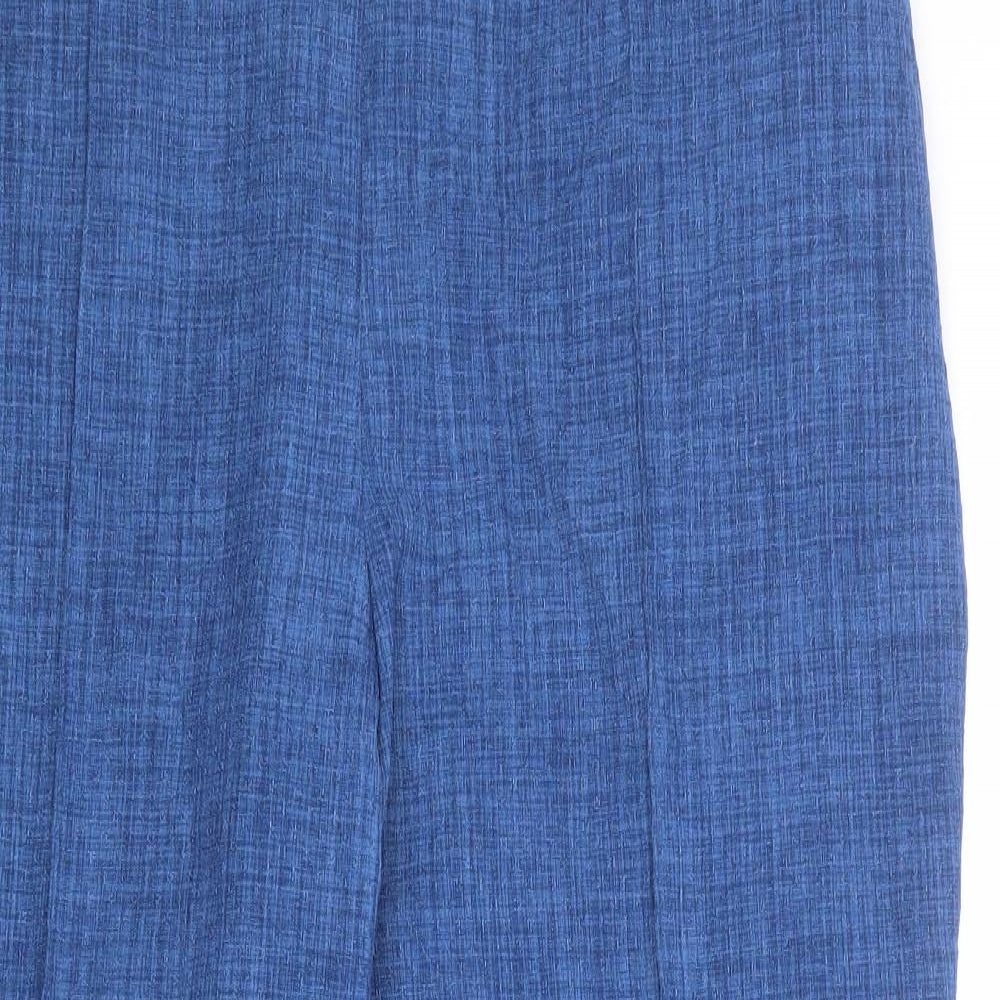 EWM Womens Blue Polyester Trousers Size 20 L25 in Regular