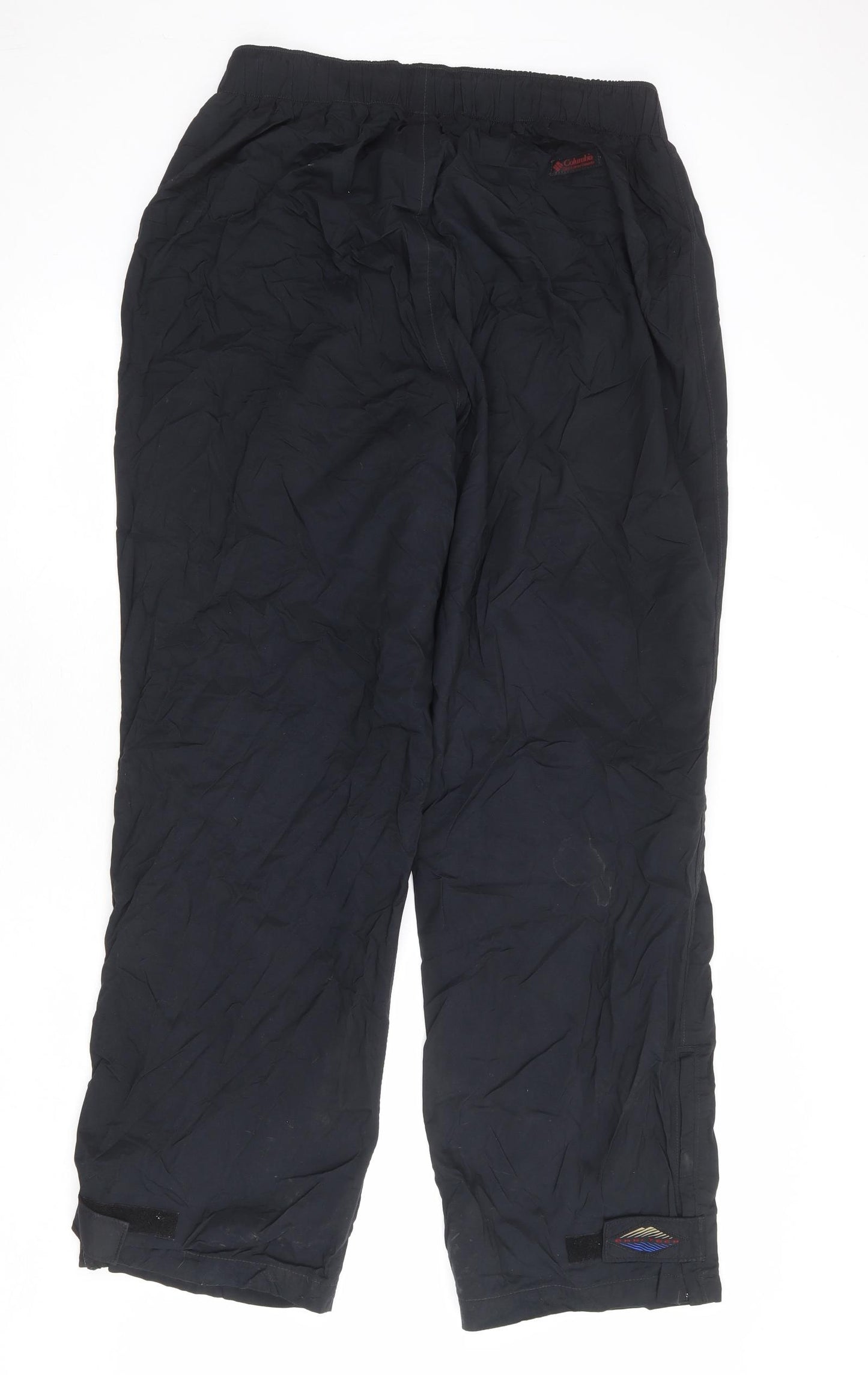 Colombia Mens Black Nylon Trousers Size XL L34 in Regular - Adjustable Hems