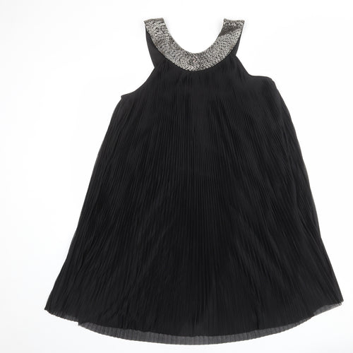 Dorothy Perkins Womens Black Polyester Tank Dress Size 16 Round Neck Pullover