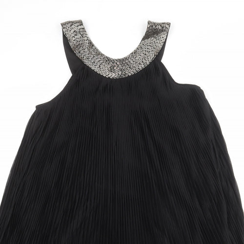 Dorothy Perkins Womens Black Polyester Tank Dress Size 16 Round Neck Pullover