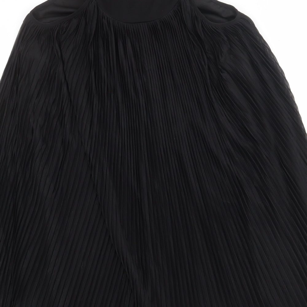 Dorothy Perkins Womens Black Polyester Tank Dress Size 16 Round Neck Pullover