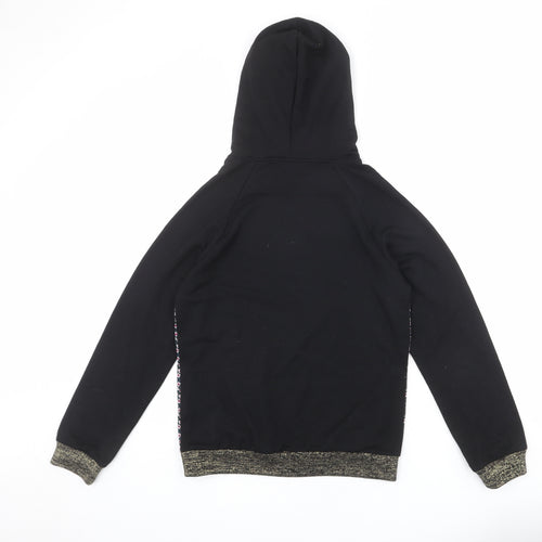 Desigual Girls Multicoloured Floral Viscose Pullover Hoodie Size 13-14 Years Pullover