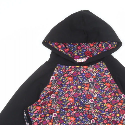 Desigual Girls Multicoloured Floral Viscose Pullover Hoodie Size 13-14 Years Pullover