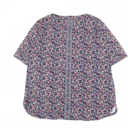 NEXT Womens Multicoloured Floral Polyester Basic Blouse Size 20 Round Neck