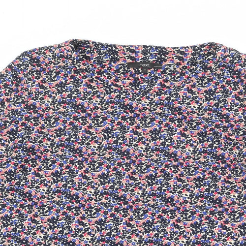 NEXT Womens Multicoloured Floral Polyester Basic Blouse Size 20 Round Neck