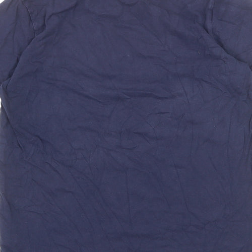 Debenhams Boys Blue 100% Cotton Basic T-Shirt Size 12-13 Years Round Neck Pullover - Game Changer Football