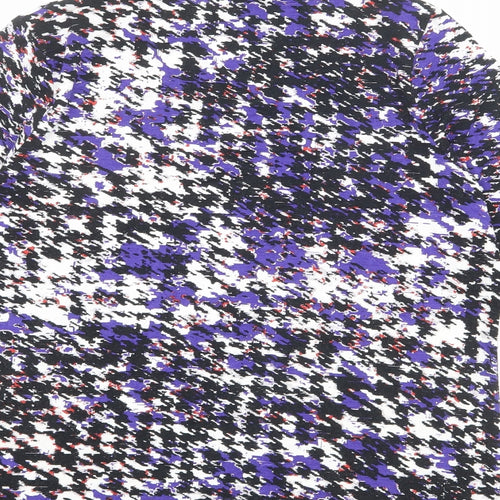 Gelco Womens Multicoloured Geometric Viscose Basic Blouse Size 18 Round Neck