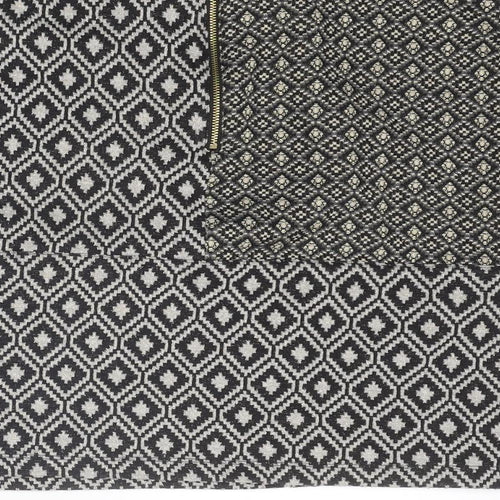 NEXT Womens Black Geometric Polyester A-Line Skirt Size 12 Zip