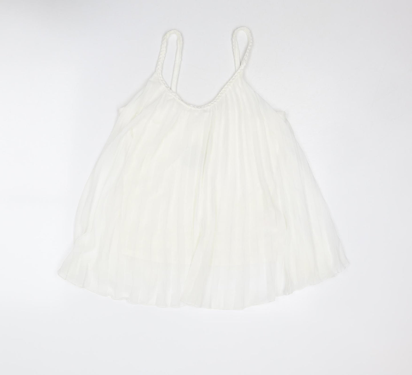 Apricot Womens White Polyester Camisole Tank Size 8 Scoop Neck