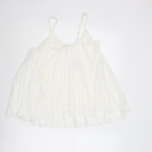 Apricot Womens White Polyester Camisole Tank Size 8 Scoop Neck