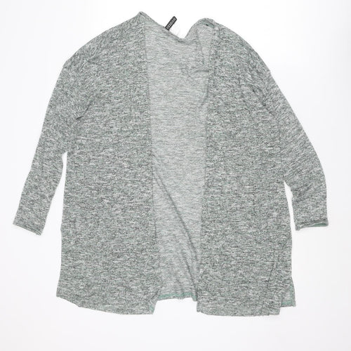 Divided by H&M Womens Green V-Neck Polyester Cardigan Jumper Size M