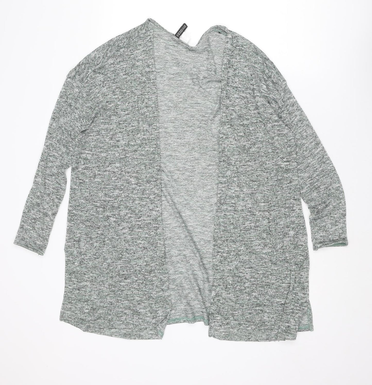 Divided by H&M Womens Green V-Neck Polyester Cardigan Jumper Size M