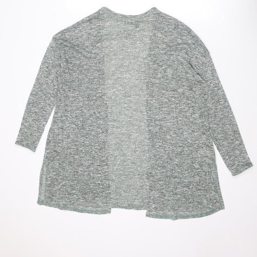 Divided by H&M Womens Green V-Neck Polyester Cardigan Jumper Size M