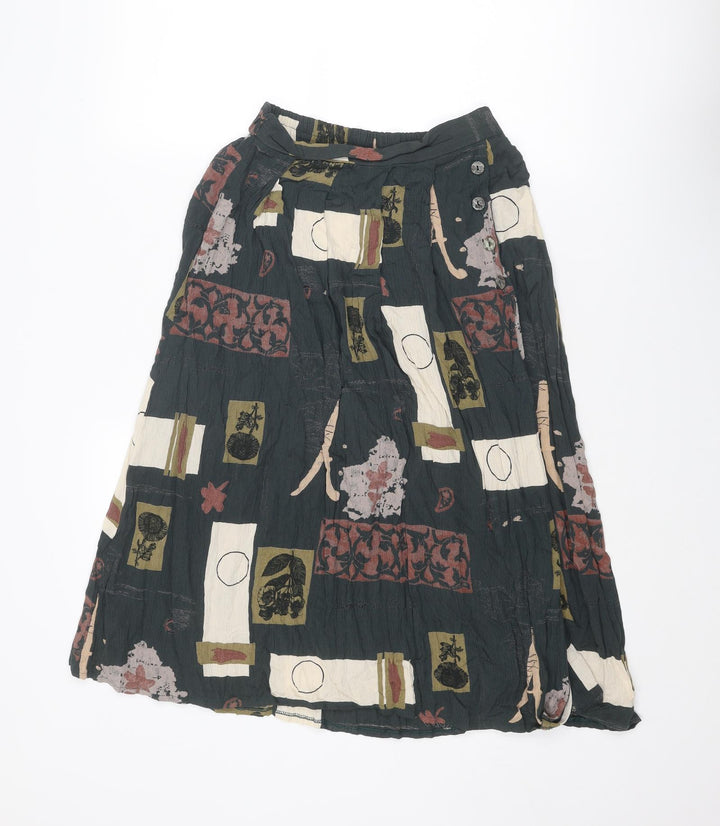 Hamells Womens Multicoloured Geometric Viscose Peasant Skirt Size 10
