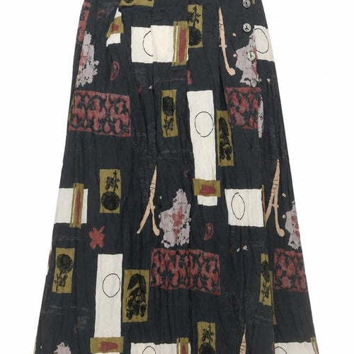 Hamells Womens Multicoloured Geometric Viscose Peasant Skirt Size 10