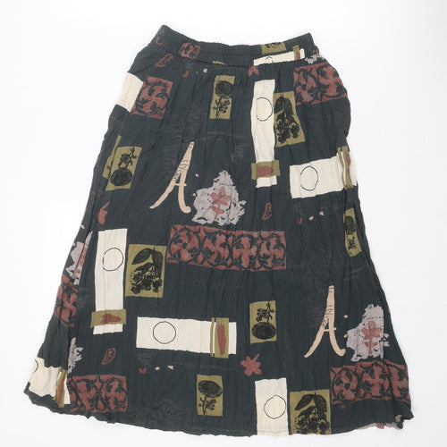 Hamells Womens Multicoloured Geometric Viscose Peasant Skirt Size 10