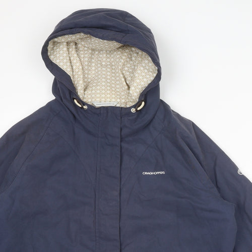 Craghoppers Womens Blue Windbreaker Jacket Size 16 Zip