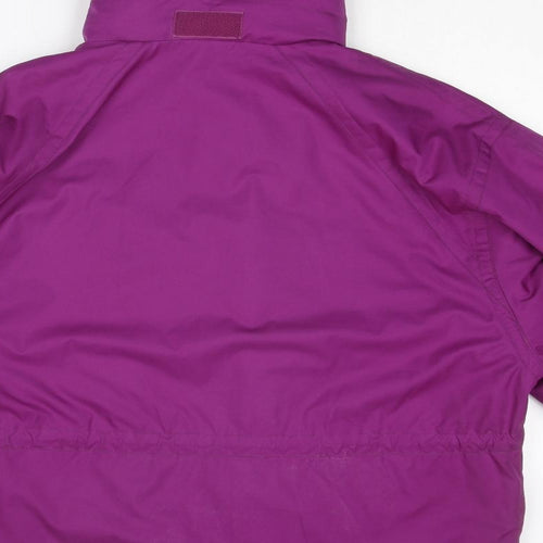 Killy Womens Purple Windbreaker Jacket Size 12 Zip