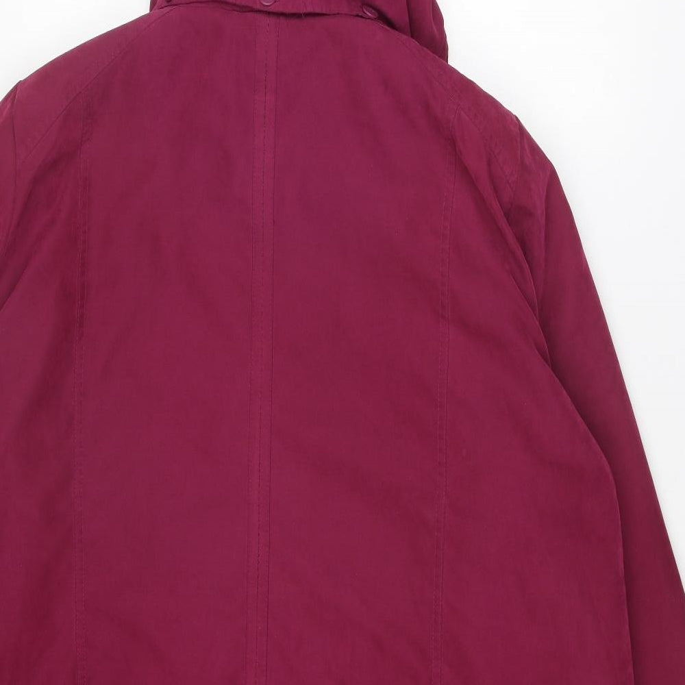 Bonmarché Womens Purple Jacket Size XL Zip